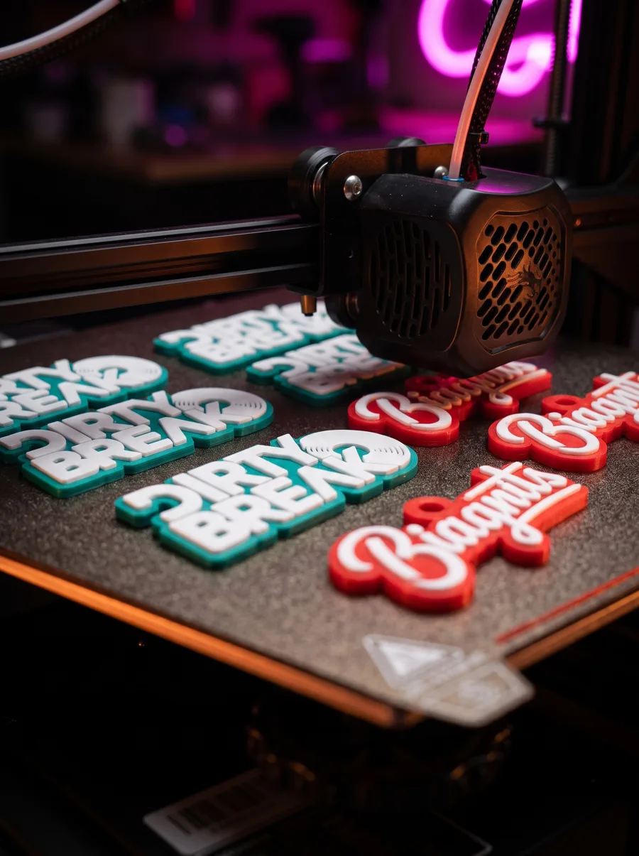 Llaveros personalizados impresos en 3D